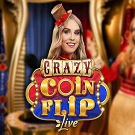Crazy Coin Flip slot logo by Evolution at MoeMoe CasinoCrazy Coin Flip