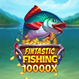 Fintastic Fishing slot logo by Foxium at MoeMoe CasinoFintastic Fishing