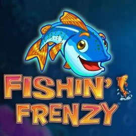 Fishin Frenzy slot logo by Blueprint Gaming at MoeMoe CasinoFishin Frenzy
