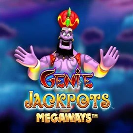 Logo of Genie Jackpots Megaways from Blueprint Gaming at MoeMoe Casino