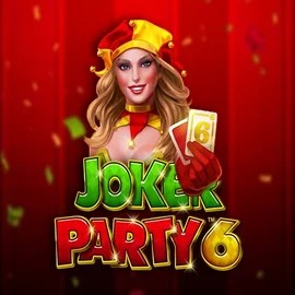 Joker Party 6 slot logo by Greentube at MoeMoe CasinoJoker Party 6