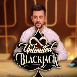 Logo of Unlimited Blackjack from Ezugi at MoeMoe Casino